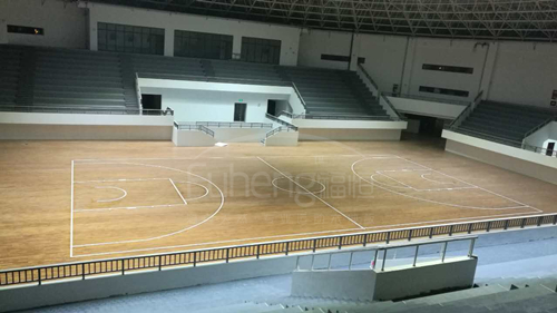 合肥幼儿师范学院篮球场木地板