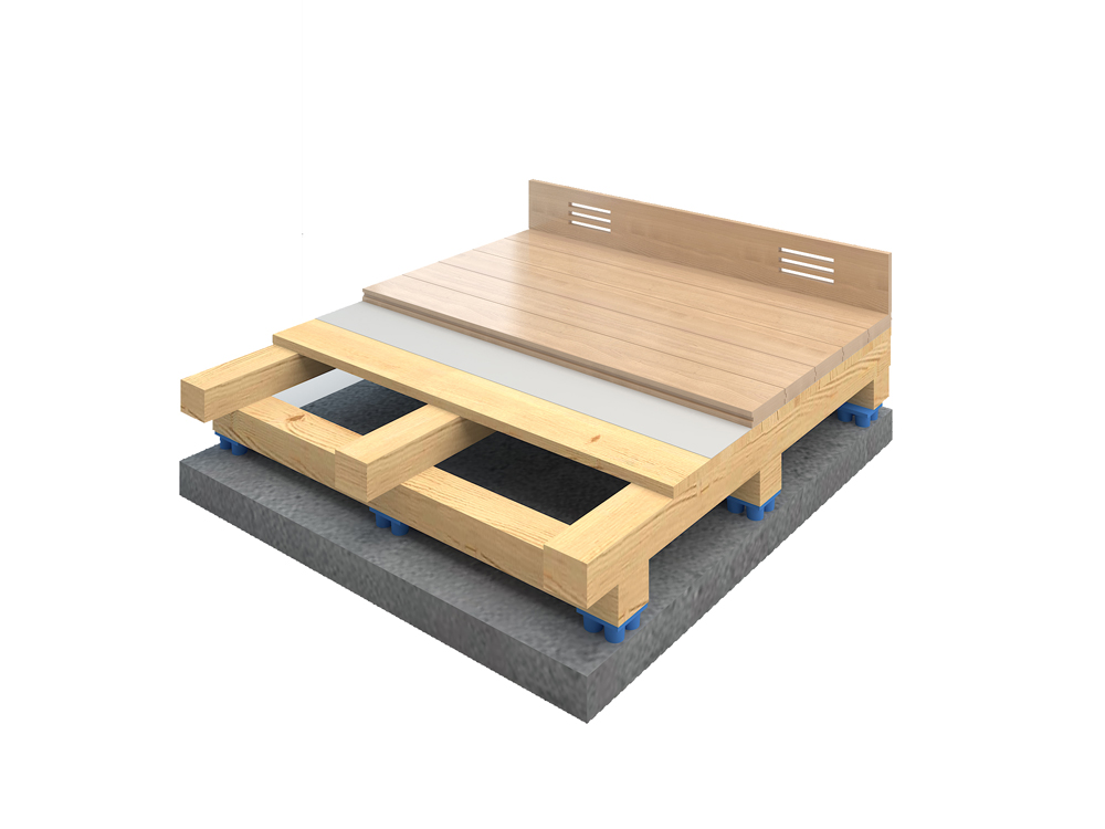 Fuheng Fixed Series - Double-joist Sports Wood Flooring System